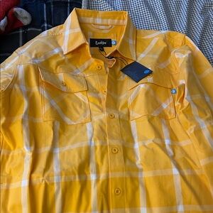 Cookies Men's Yellow Casual Button Down Shirt